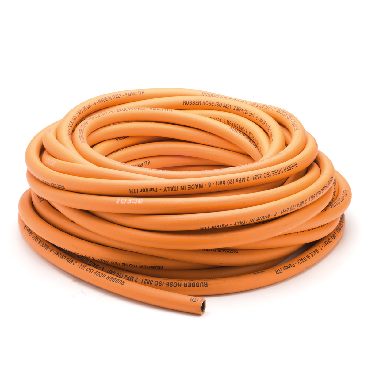 Rubber hose for burners